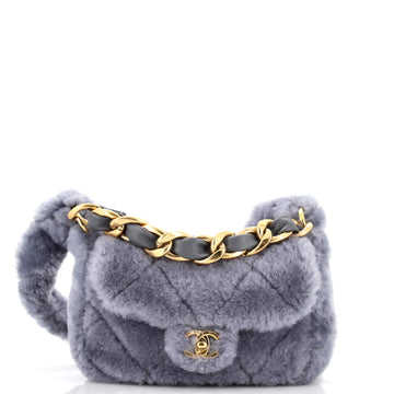 Chanel Coconing Flap Bag Quilted Shearling with Lambskin