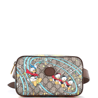 Gucci Disney Donald Duck Belt Bag Printed GG Coated Canvas