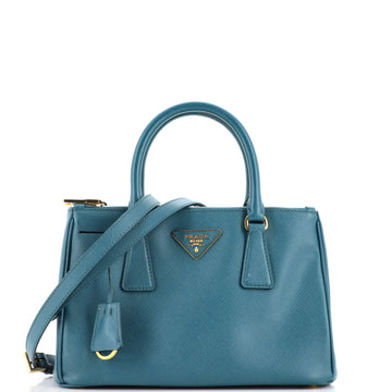 Prada Galleria Double Zip Tote Saffiano Leather Small