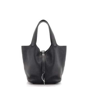 Hermes Monochrome Picotin Lock Bag Clemence MM