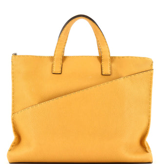 Fendi Selleria Zip Top Briefcase Leather Medium