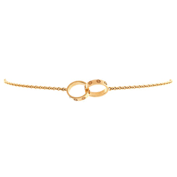 Cartier Love Interlocking Bracelet 18K Yellow Gold