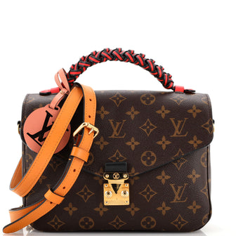 Louis Vuitton Braided Handle Pochette Metis Monogram Canvas
