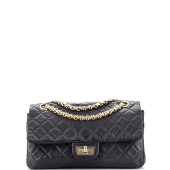 Chanel Reissue 2.55 Double Compartment Flap Bag Quilted Aged Calfskin 225
