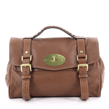 Mulberry Alexa Satchel Soft Buffalo Medium Brown 2121502