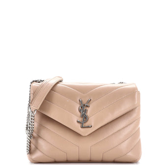 Saint Laurent Loulou Shoulder Bag Matelasse Chevron Leather Small