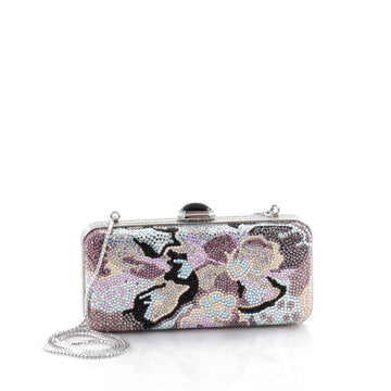 Judith Leiber Floral Minaudiere Crystal Long Pink 2121708