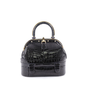 Judith Leiber 007 Evening Bag Crocodile Small Blue 2121712