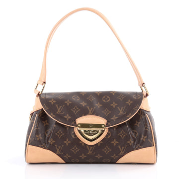 Louis Vuitton Beverly Handbag Monogram Canvas MM Brown 2121801