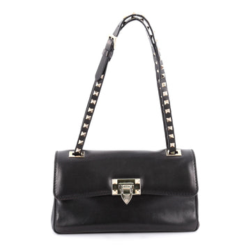 Valentino Rockstud Flip Lock Flap Bag Leather Medium 2122101