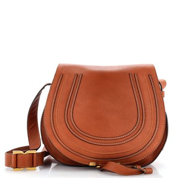 Chloe Marcie Saddle Bag Leather Medium