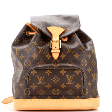 Louis Vuitton Vintage Montsouris Backpack Monogram Canvas MM