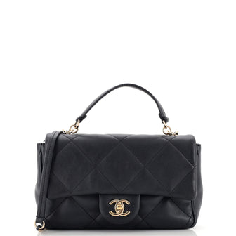 Chanel Easy Carry NM Flap Bag Quilted Lambskin Small