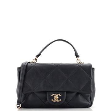 Chanel Easy Carry NM Flap Bag Quilted Lambskin Small
