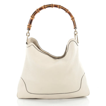 Gucci Diana Bamboo Convertible Shoulder Bag Leather Medium Neutral 2122801