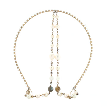 Chanel Paris-Dubai Headband Metal with Crystals, Pearls and Beads