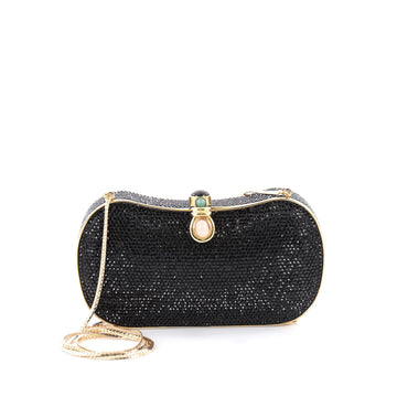 Judith Leiber Minaudiere Crystal Long Black 2122901