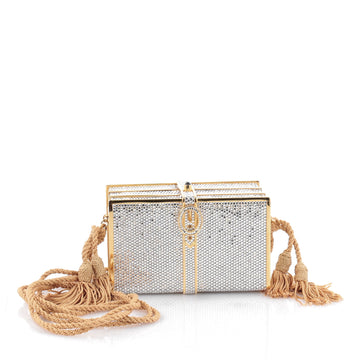 Judith Leiber Minaudiere Crystal Small Silver 2123103