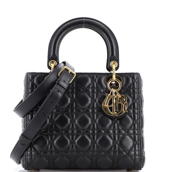 Christian Dior Lady Dior Bag Cannage Quilt Lambskin Medium