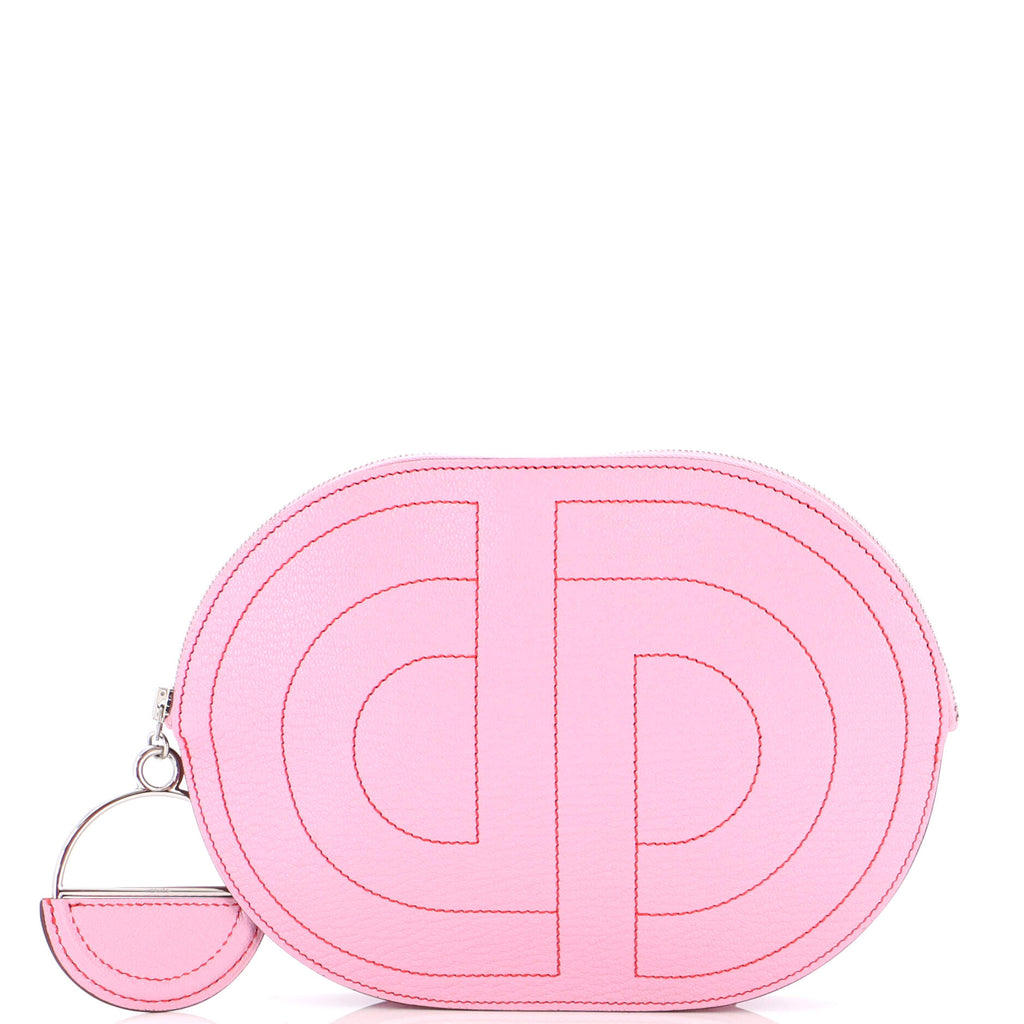 Hermes In-The-Loop To Go Pouch Leather Pink 2123473