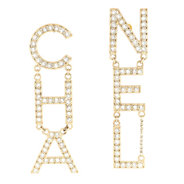 Chanel CHA-NEL Drop Earrings Metal with Crystals