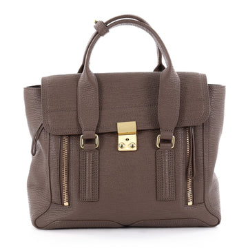 3.1 Phillip Lim Pashli Satchel Leather Medium Brown 2123601