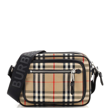 Burberry Paddy Crossbody Bag Vintage Check Canvas Small