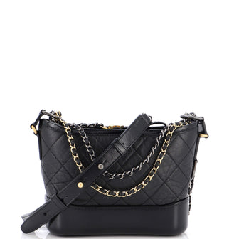 Chanel Gabrielle Hobo Quilted Aged Calfskin Small