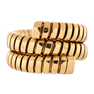 Bvlgari Serpenti Tubogas Double Wrap Ring 18K Yellow Gold