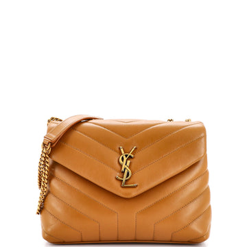 Saint Laurent Loulou Shoulder Bag Matelasse Chevron Leather Small