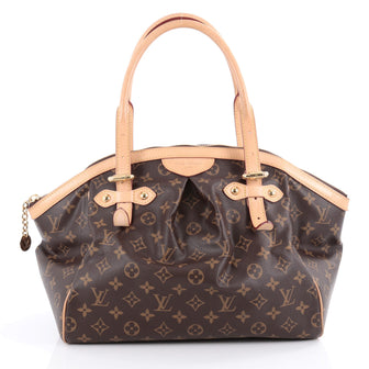 Louis Vuitton Tivoli Handbag Monogram Canvas GM Brown 2124601