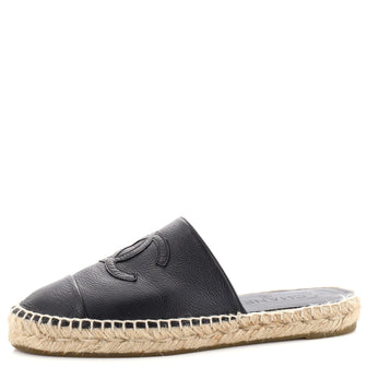 Chanel Women's CC Mule Espadrilles Leather