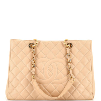 Chanel Grand Shopping Tote Quilted Caviar
