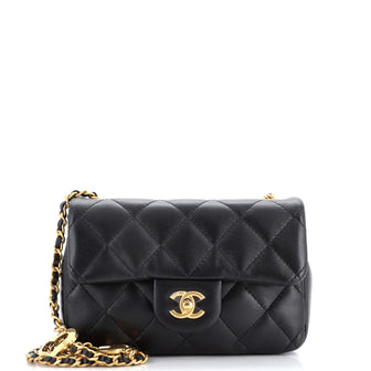 Chanel Heart Charms Flap Bag Quilted Lambskin Mini