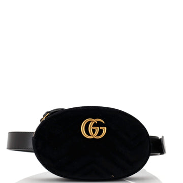 Gucci GG Marmont Belt Bag Matelasse Velvet