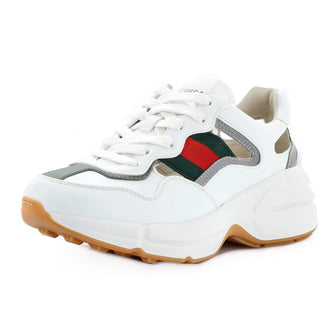 Gucci Rhyton Sneakers Cut Out Leather