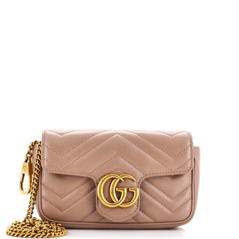Gucci GG Marmont Flap Bag Matelasse Leather Super Mini