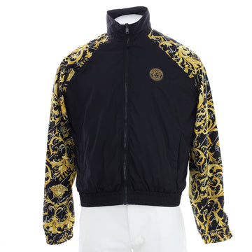 Versace Men's Barocco Zip Windbreaker Printed Nylon