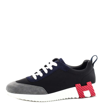 Hermes Women's Bouncing Sneakers Fabric and Suede