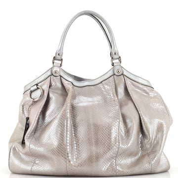Gucci Sukey Tote Python Large