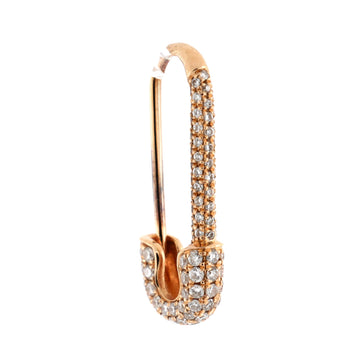 Anita Ko Safety Pin Earring Earrings 18K Rose Gold with Diamonds Mini