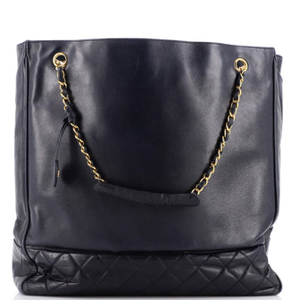 Chanel Vintage Shopping Tote Lambskin Large