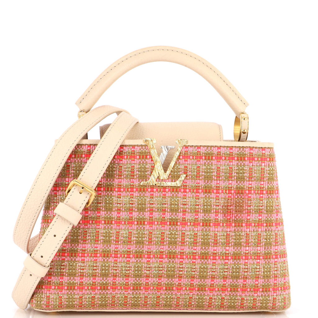 Pre-owned Louis Vuitton Tweed Handbag In Multicolour