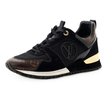 Louis Vuitton Women's Run Away Sneakers Mesh with Monogram Canvas and Suede