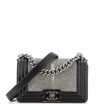 Chanel Boy Flap Bag Stingray Small