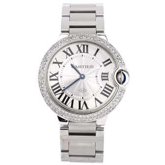 Cartier Ballon Bleu de Cartier Quartz Watch Stainless Steel with Diamond  Bezel 36