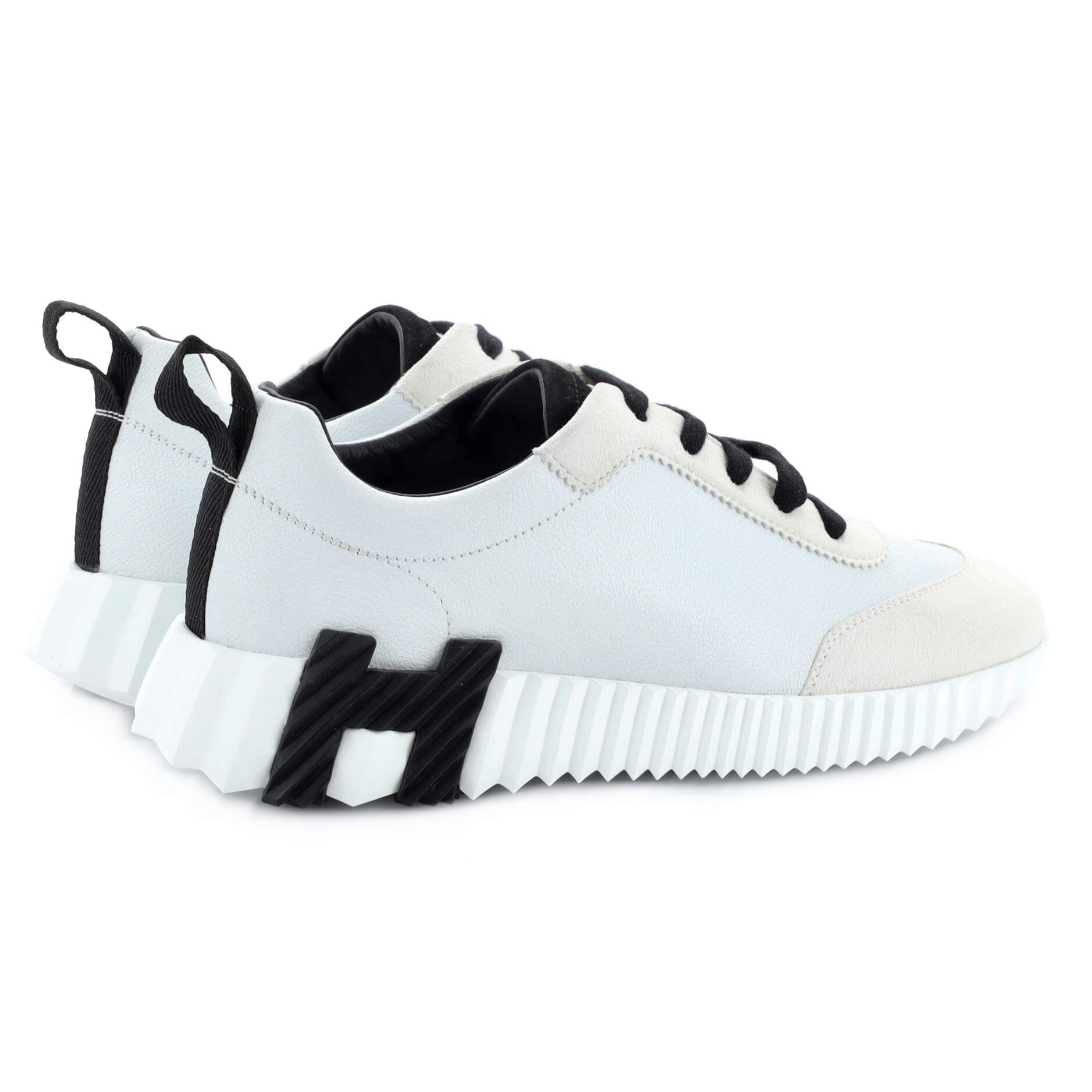 HERMES アンタンス Hermes Women's Bouncing Sneakers Leather White 2113866