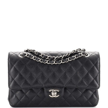 Chanel Classic Double Flap Bag Quilted Caviar Medium