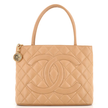 Chanel Medallion Tote Quilted Caviar