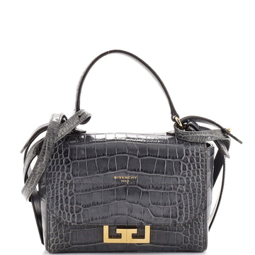 Givenchy Eden Top Handle Bag Crocodile Embossed Leather Mini